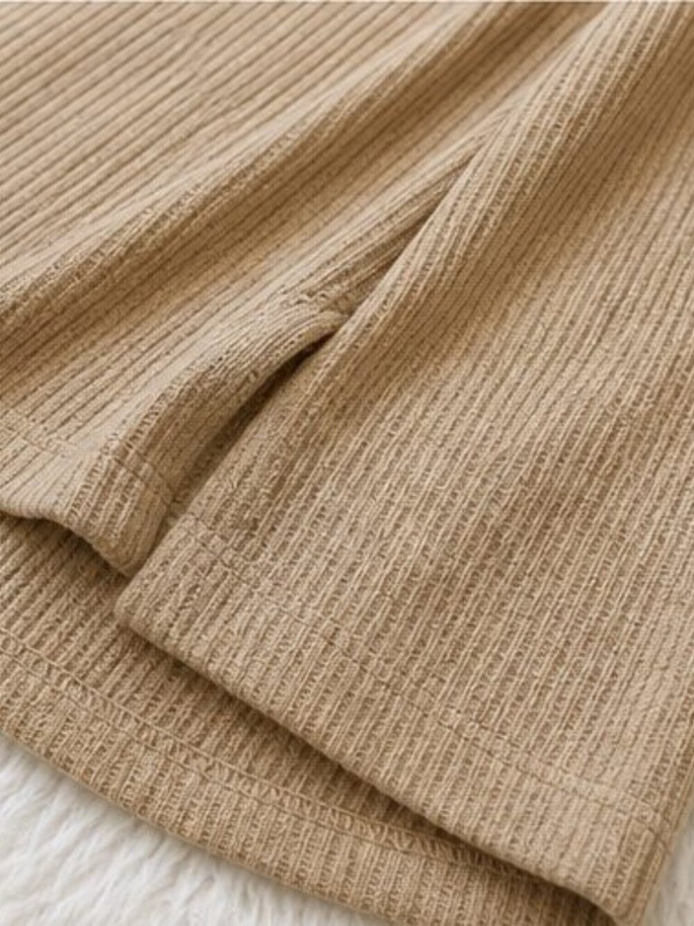 Camel Ruffle Blouse - Picture 6 of 6